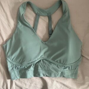 Whitney longline bra in Leaf green